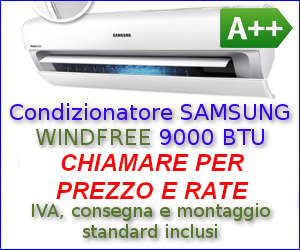 Offerta Condizionatore SAMSUNG WINDFREE 9000 BTU a rate