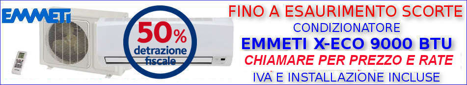 Condizionatore EMMETI XECO 9000 BTU in offerta