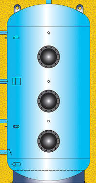 Boiler serie Comfort V ad accumulo vetrificato per acqua sanitaria senza serpentini